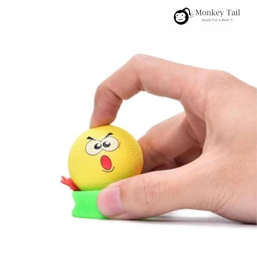 Image of MONKEYTAIL Cheeky Emojis Jump Toys As Birthday Return Gifts For Kids I Set Of 15,Multicolor