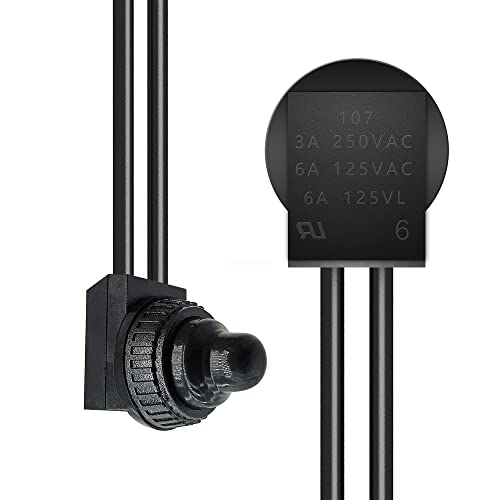 Hyhpsjiee 6Pcs 12V Waterproof Push Button Switch Kp-107 Spst On-Off Switch With Wired For Rv Motorcycle Car. #TOP4