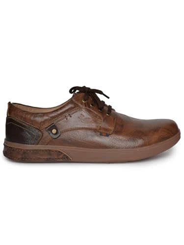 Image of Buckaroo Clareta crumbald Leather Tan Casual Shoes for Mens