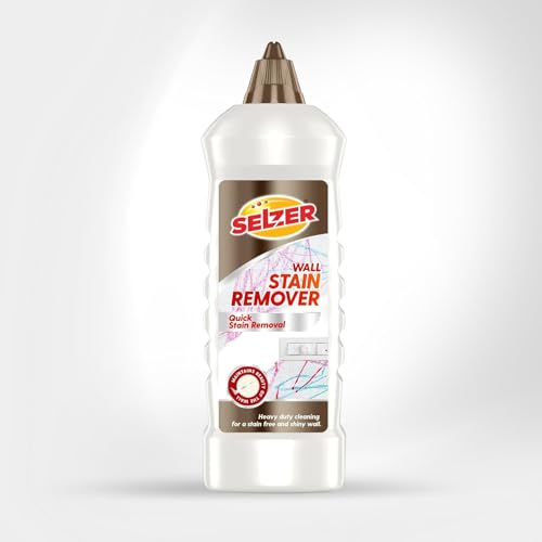 Image of SELZER Wall Stain Remover - 250 ml| Removes Kids' Drawings, Markers & Stains | Multifunctional Scratch & Stain Cleaner for Walls, Paint, Tiles, & More | Safe, Easy to Use | (Pack of 1)