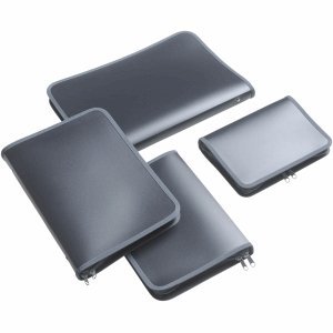 Preisvergleich Produktbild FolderSys Reißverschlusstasche B5 PP antrazit transluzent Zip grau