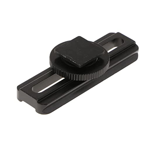 ZGUZMCMK 20mm Quick Release QR Hot Shoe Conversion Focus Rail Slider for SLR Cameras