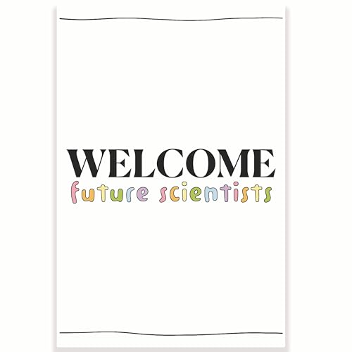 Printlabz Poster in aula con scritta "Welcome Future Scientists", poster per aule di scienze, biologia e chimica, 30,5 x 45,7 cm, decorazione per aula scolastica, CPS0443