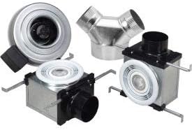 Fantech Dual Grille Bath Fan PB270L10-2, 120V, 1 PH, 270 CFM, 10W LED Light, 4" & 6" Duct