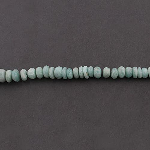 Amazonite Facered Rondelles créez vos bracelets bohèmes chic avec les perles LKBEADS
