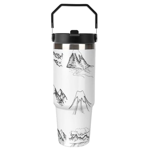 Snowy ICY Mountain Tops Peaks Winter Season Climbing 304 Stainless
