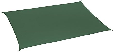 Coolaroo California Sun Shade Shade Sail Rectangle 10ft x 8ft Heritage Green