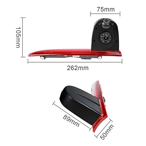 Kamera cofania noktowizyjna, do Forda, Transita Custom 2012-2015 Trzecie światło stopu z podwójnym obiektywem światła Kamera tylnego światła stopu samochodu