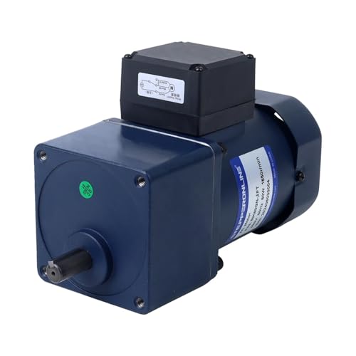 60W AC induction motor 110VAC 60Hz flange 90mm spur gearbox single phase induction motor shaft 12mm industrial use(155RPM)