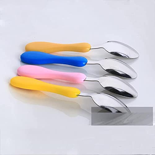 Image of Set of 2 Pcs Random Color Dinnerware Set Travel Camping Cutlery Reusable Silverware with Spoon Fork and Portable Case Box (Multicolor)