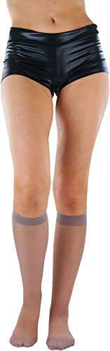 Image of ToBeInStyle Women's Pack Of 6 Pairs Sheer Knee-Hi Nylon Solid Socks