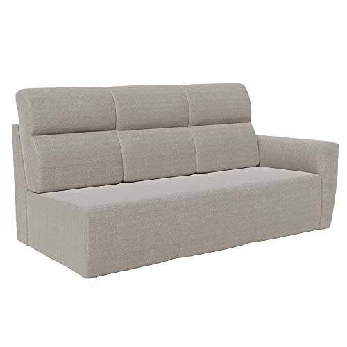 Image of Wakefit Sofa Set | 3 Year Warranty | Sofa 3 Seater, 3 Seater Sofa for Living Room, Wooden Sofa Set, 3 Seater + Left Aligned, Sofa for Living Room - Belize(Omega : Pearl)