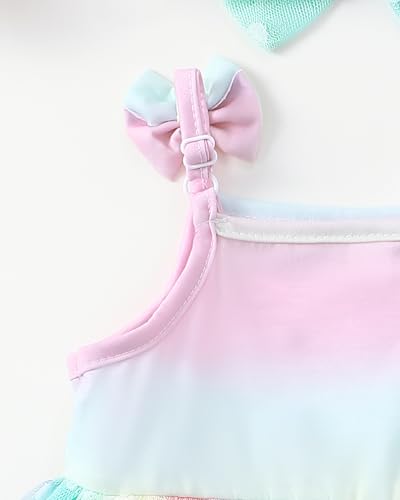 Toddler Baby Girl Dress Summer Sleeveless Cake Smash Tutu Dress Birthday Princess Party Photo Shoot Outfit 3M-4T4