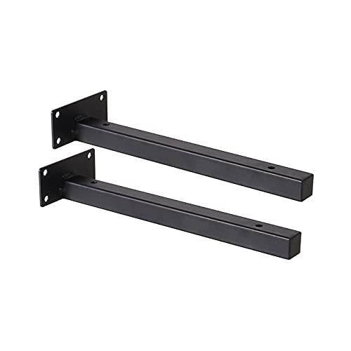 Soportes para Estantes Negros,Soporte De Estante De Pared,Soporte Estanteria Industrial,escuadras Ocultos para Estanterias Rústicos,2 Piezas,10cm 15cm 20cm 25cm 30cm 35cm 40cm,40cm/15.7in Cover
