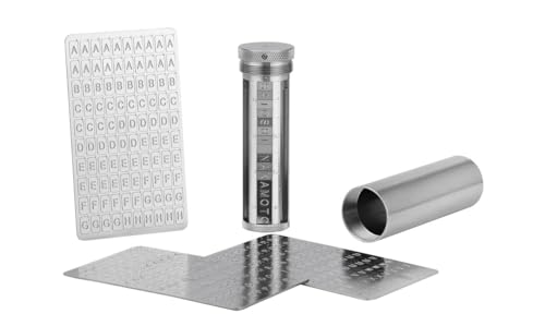 COINSURE Crypto Seed Phrase Storage, 24 Words Seed Backup for Bitcoin Ethereum Crypto Wallet, 304 Stainless Steel Capsule, BIP39 Compatible