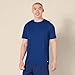 Amazon Essentials Men's Moisture Wicking Breathable Active Performance Tech T-Shirts, Pack of 2, Navy/Royal Blue, X-Large