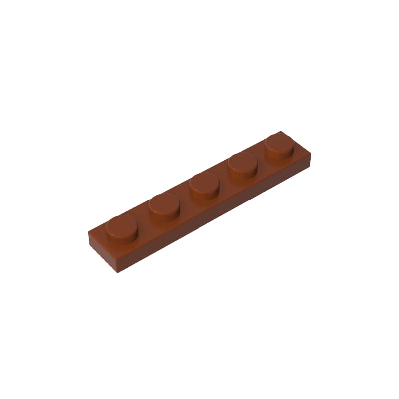 GDS-90026 78329 Foundation Plate 1x5 Base Plate, Reddish Brown, 50 PCS โ image 1