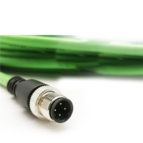 Cable de red blindado M12 a RJ45 con alta flexibilidad para comunicación de datos D 3