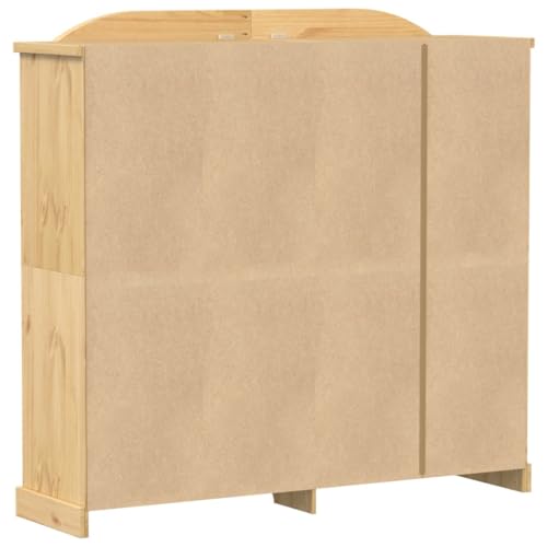 Vidaxl Armadio Corona In Legno Massello Di Pino 194X52X186 Cm - Per Camera Da Letto E Ingresso, Con Anta - 6