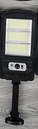 Kitch N Kin Solar Street Lights Outdoor Motion Sensor Light, 120 Bright LED Lights, 3 Lighting Modes, Adjustable Panel Flood Garden Lights IP65 Waterproof and Remote Control (Pack of 1)