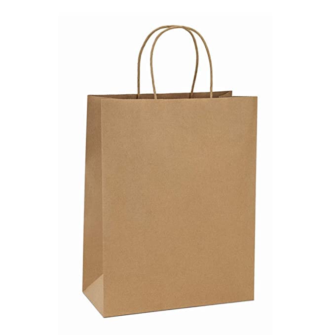 PRB Bags presents 10x5x13 Kraft Shopping Bags 100Pcs Brown Paper Bags Paper Gift Bags, Merchandise Bags, Retail Bags, Party Bags, 100% Recycled Paper Bags with Handles Bulk (B0BTW2X35P) Amazon Price History, Amazon Price Tracker
