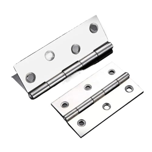 Paquete de 2 Accesorios para Ventanas, bisagras para Puertas, núcleo de Aluminio, herrajes para Muebles de 1/1,5/2/2,5/3 Pulgadas, bisagras Cruzadas de Acero Inoxidable 201 Plegables (2 Pulgadas, 6