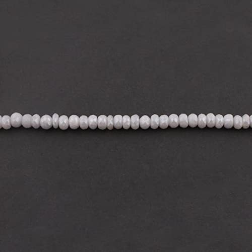 Saphir blanc rondelles 8mm pour créer vos propres bijoux bohèmes chics d'été SB3080