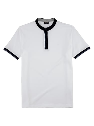 OLYMP Herren Polo-Shirt Kurzarm Casual.Wirk,Pikee,984 Casual Circular Knit Regular fit,99 Keine Zuordnung möglich,Weiss 00,XL