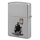 面白い ゴリラ バンクシー Banksy ZIPPO 収納 喫煙具 交換用外側 おしゃれ 男女兼用 シェル 金属保護シェル 誕生日 父の日 プレゼント コレクション ギフト