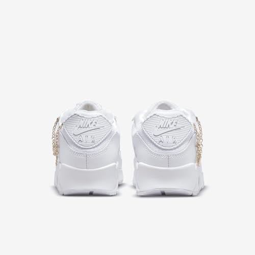 Nike Nike Air Max 90, Men's Running Shoes, White White Metallic Gold, 41 EU