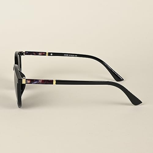 Image of Voyage UV Protected Brown Round Sunglasses for Women