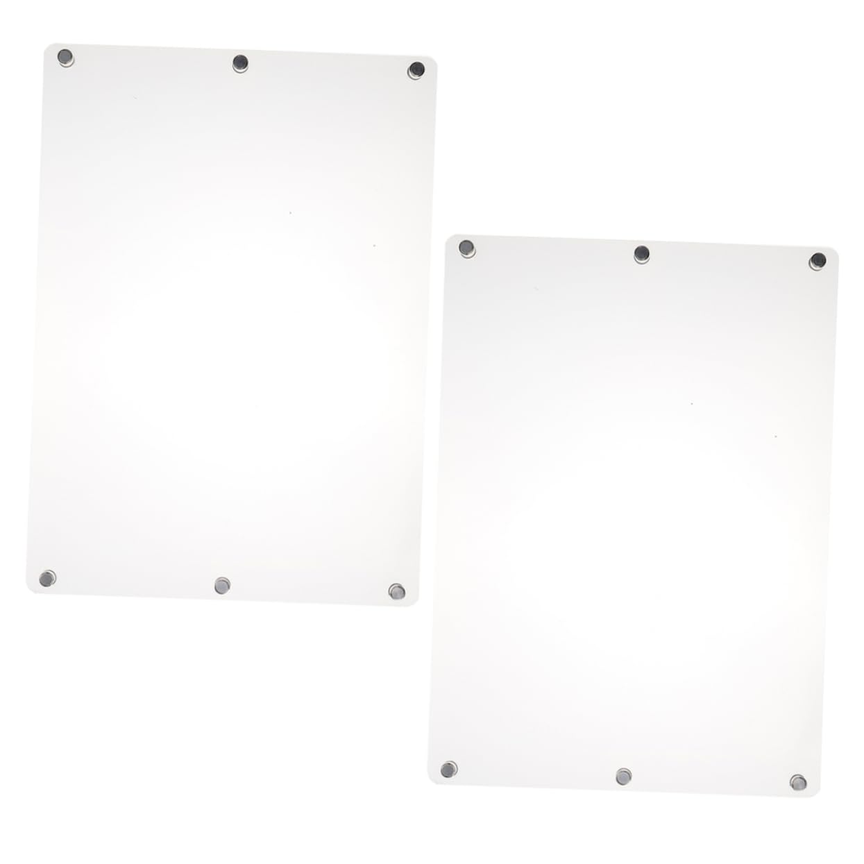 Magnetische Kühlschrank Schreibtafel aus Acryl 2 Stück, Abwischbar