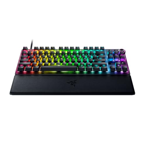 Razer Huntsman V3 Pro TKL Smartchoice Wired Gaming Keyboard, Gen-2 Analog Optical Switches, Rapid Trigger & Snap Tap, Adjustable Actuation, RGB Chroma, Doubleshot PBT Keycaps, Black view 2
