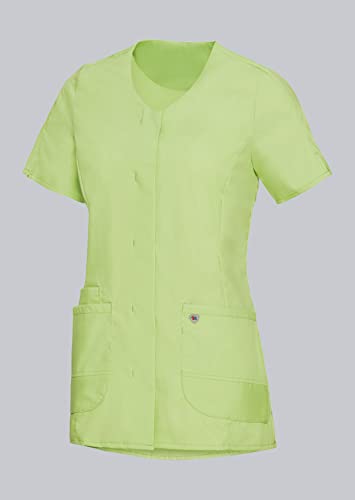 Casaca transpirable mujer verde claro talla grande 3XLn elástica antiarrugas