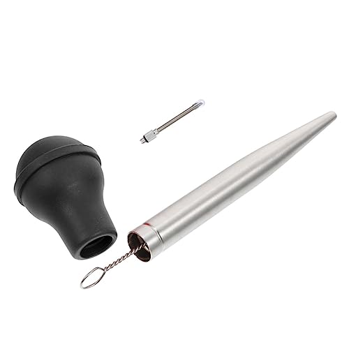Unomor Bulb Turkey Injector Premium Stainless Steel Meat Marinade Tool for Easy Seasoning Reusable Design for Home Restaurant Bbq Use Lightweight Portable Cooking Essential