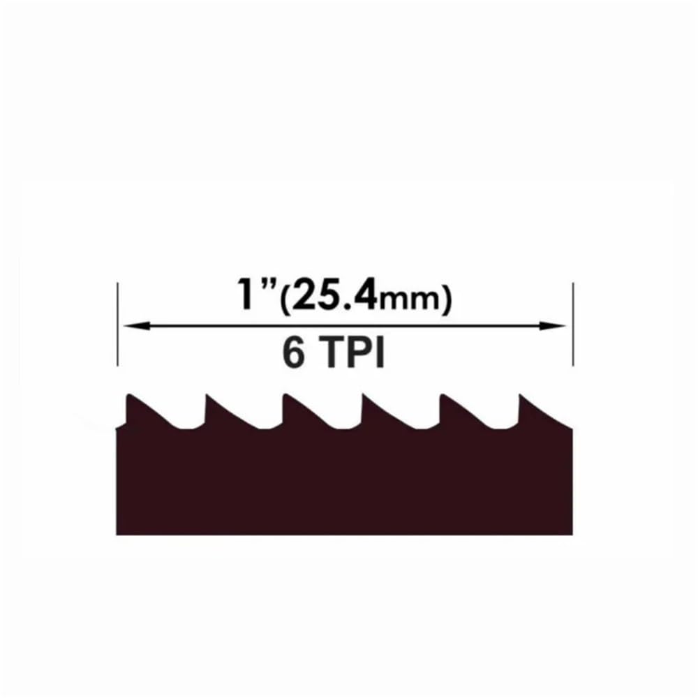 2 hojas de sierra de cinta for carpintería, 6,35/9,5/12,7 mm de ancho, hojas de sierra de cinta negras 6T/10T/14T for manualidades(6Tx1425mmx9mm)