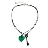 Hfeyln Anime Key Pendant Necklace Seeing Stone Necklace Dragonfly Hair Clips Accessories Cosplay for Women (2PCS)