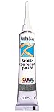 KREUL 4546 - Glas - Konturenpaste, 20 ml Tube, schwarz, für eine Kontur ähnlich der Bleiverglasung, praktische Kunststoffdüse für filigrane Arbeiten