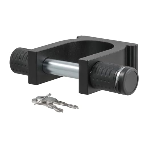CURT 23255 5th Wheel Trailer Lock for 2-Inch King Pin, CARBIDE BLACK POWDER COAT