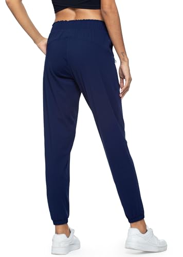 Image of Haowind Joggers for Women with Pockets Elastic Waist Workout Sport Gym Pants Comfy Lounge Yoga Running Pants