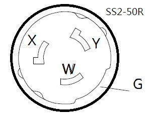Parkworld 68741 Generator 50A Adapter Cord SS2-50R To 14-50R For Both RV & EV Outlet, 6 Gauge Wire, 6 AWG,1.5FT - View #3