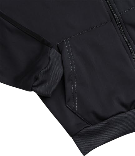 Quad Seven Boys' Tricot Jogger Set - 4 Piece Active Performance Zip-Up Tracksuit Set (Size: 8-18)4