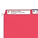 Smead FasTab Hanging File Folder, 1/3-Cut Built-in Tab, Letter Size, Assorted Primary Colors, 18 Count (64053)