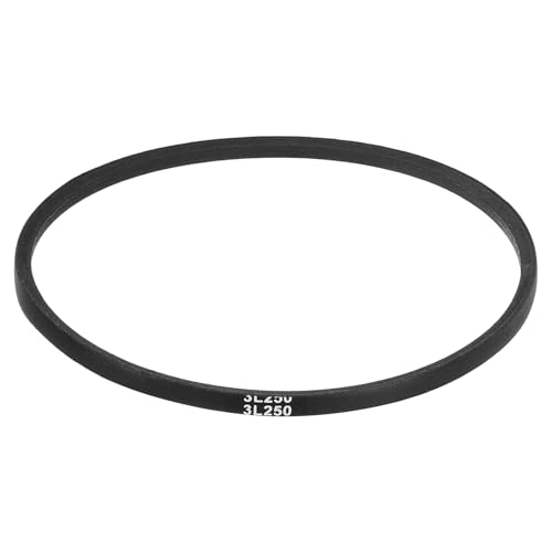 uxcell 3L250 Classic Wrapped Rubber V-Belt, 25"(635mm) Outside Circumference, 3L Profile V Belt 3/8" Width 7/32" Height