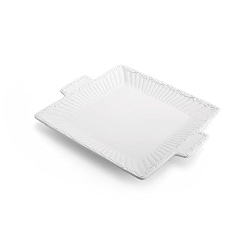 Mikasa Italian Countryside Square Dessert Tray, 11-Inch