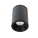 wonderlamp Foco superficie para Interior o Exterior Negro, IP65, Apto Baños, Bombilla GU10, Cilíndrico, Lutar, W-T000039