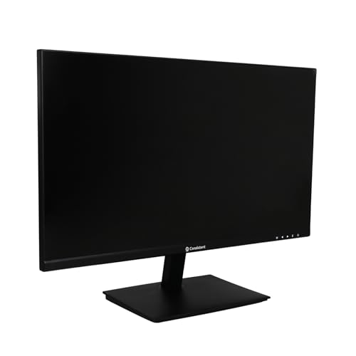 Consistent LED Monitor 21.5″ inch (54.6 cm) (2200) Wide Display 1920 x 1080 Pixels Full HD HDMI, Inbuilt Speakers, Framless (Black) 3 Years Warranty.