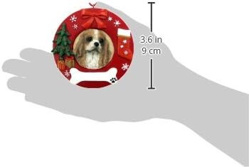 E&S Pets King Charles Cavalier Personalized Christmas Ornament