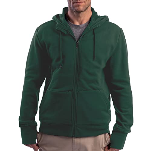 SCOTTeVEST Cotton Hoodie for Men - 21 Hidden Pockets - Lightweight Zip Up Sweatshirt for Travel & More