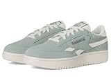 Reebok Women's Club C Double Revenge Sneaker, Hybrid Green/Chalk/Chalk, 9
